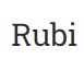 Rubi
