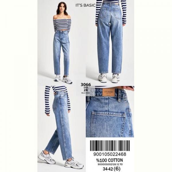 Джинсы Maxim Jeans 3066-24 l.blue