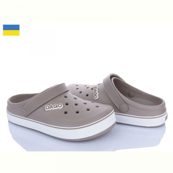 Кроксы Dago Dago 419 бежевий