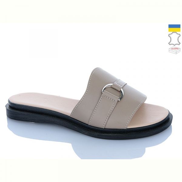 Шлепанцы Sali 4415 капучино к чор-п.
