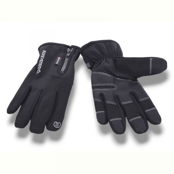 Перчатки КОРОЛЕВА A300 стрейч-хутро black