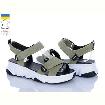 Босоножки A.N.I.One 4075-6 зелений замш