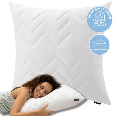 Подушка NORDIC COMFORT IDEIA 60х60 см чехол стеганный антиаллергенное волокно белая