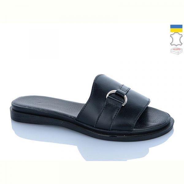 Шлепанцы Sali 4415 чорний к чор-п.