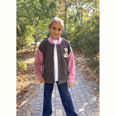 Кофта LiMa kids 2548 grey-pink