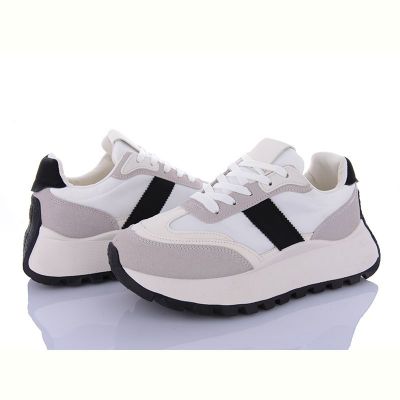 Кроссовки Violeta 20-1050 white-black