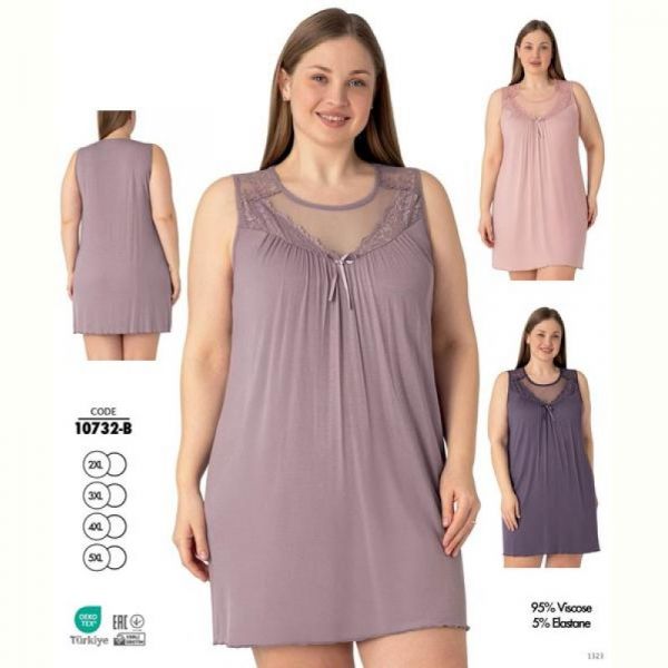 Ночнушка Cotpark 10732B violet
