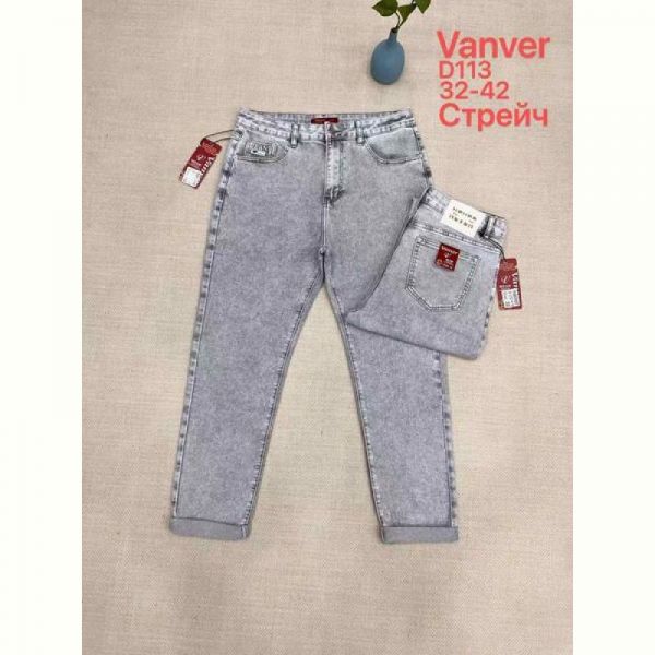 Джинсы Vanver D113 l.grey