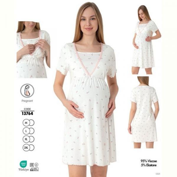 Ночнушка Cotpark 13764 white
