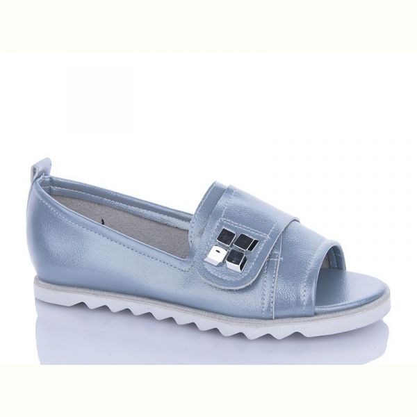Туфли Башили 996 l.blue,бел