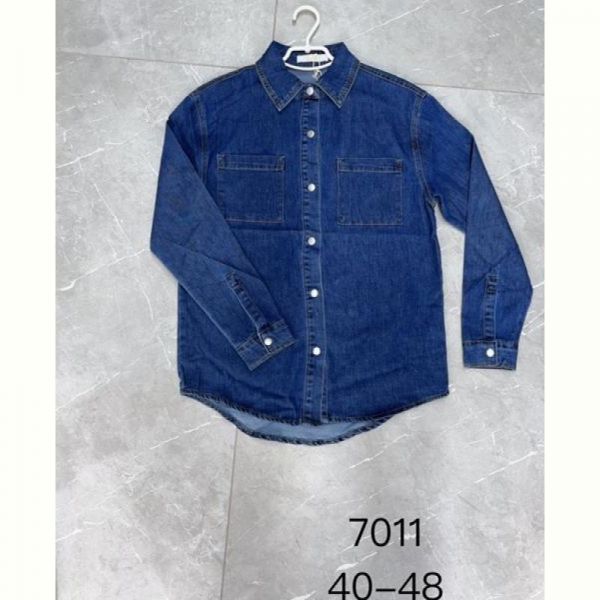 Рубашка NewJeans 7011 blue