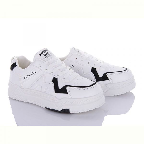 Кроссовки Violeta 45-97 white-black