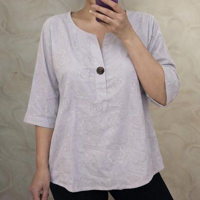 Блузка LeVisha 26029 l.grey