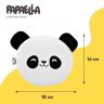 Подушка грелка игрушка для детей PAPAELLA от коликов и газиков с семенами льна 18х18 см панда со льном лен