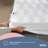 Наматрасник 80х190х35 см NORDIC СOMFORT LUXE IDEIA пл 250 гр/м2 стеганный натяжной с бортом по периметру