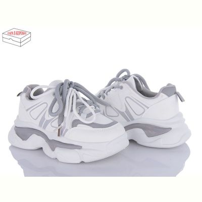 Кроссовки Aelida 801 white-grey