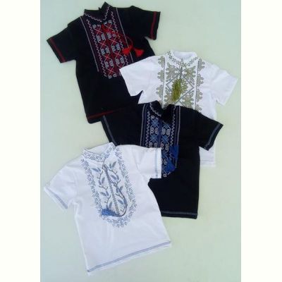 Вышиванка Meloria ML4203 white-l.blue