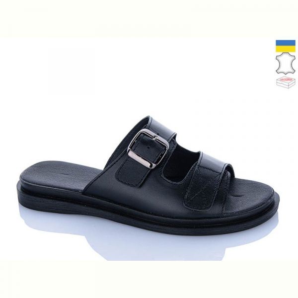 Шлепанцы Sali 110 чорний к чор-п.