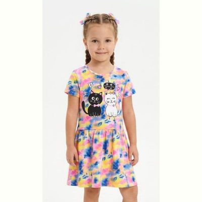 Платье Malibu2 4880 pink-yellow