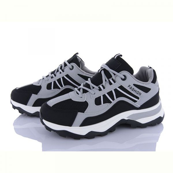 Кроссовки Violeta 9-759-9-784 black-grey