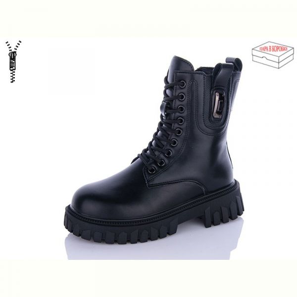 Ботинки QQ Панда 5223 all black