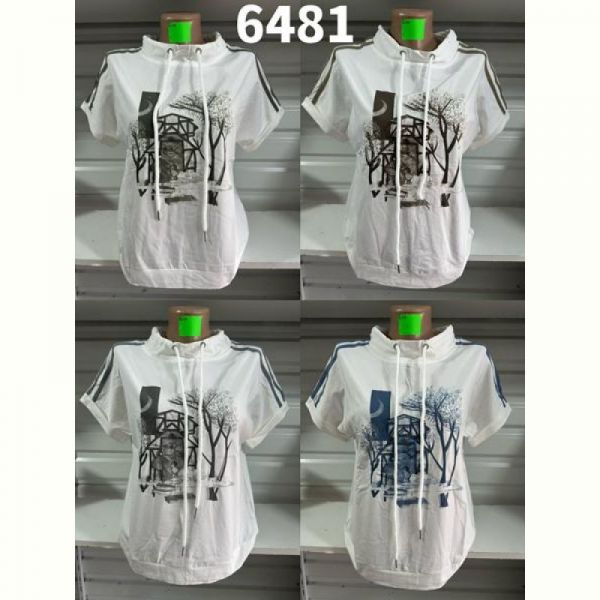 Футболка Gertie 6481 white-brown