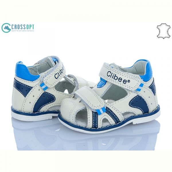 Босоножки Clibee F221 white-m.blue