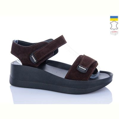 Босоножки Garti 0196 коричневий замш