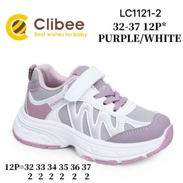 Кроссовки Clibee ApB-LC1121-2 purple-white