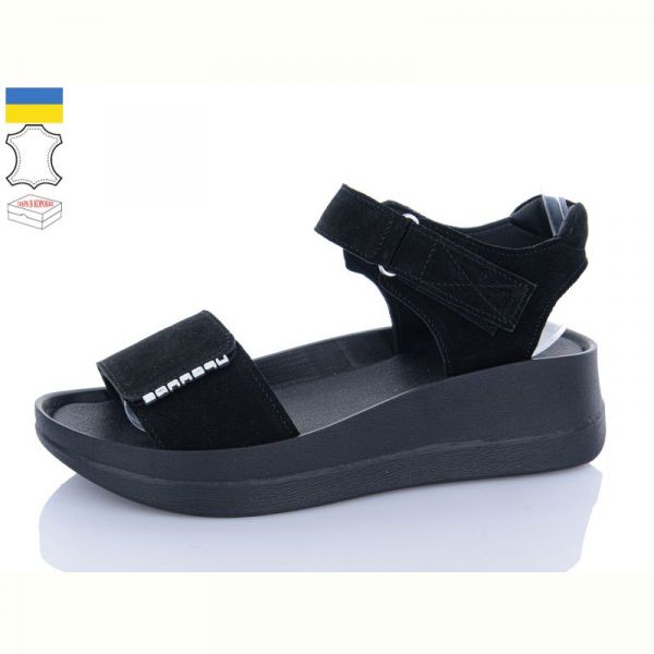 Босоножки Sali 1706-2 чорний з чор-п.