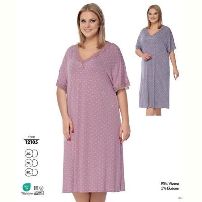 Ночнушка Cotpark 12105 pink