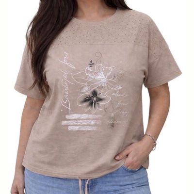 Футболка LeVisha 26016 beige