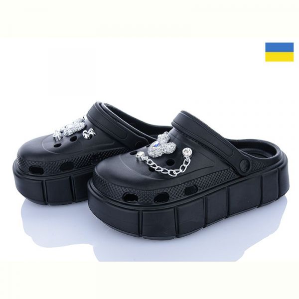 Кроксы Progress 152-451 чорний