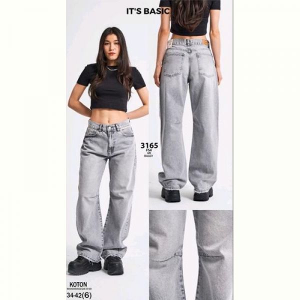 Джинсы Maxim Jeans 3165-FS4 l.grey