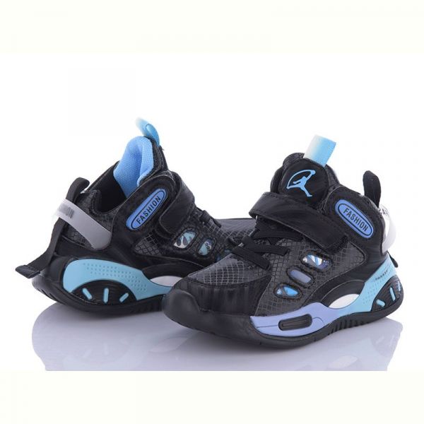 Кроссовки Леопард G12-2 black-l.blue
