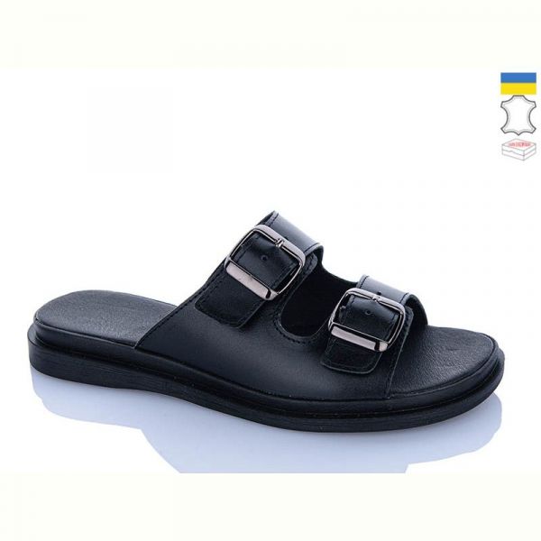 Шлепанцы Sali 191 чорний к чор-п.