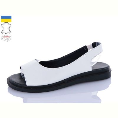 Босоножки Sali 511 білий чор-п.