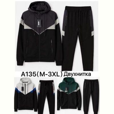 Костюм спорт TRAN A135 black-d.grey