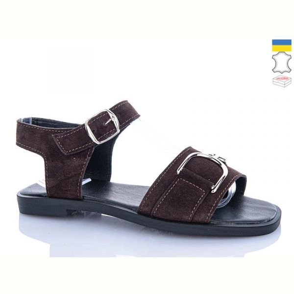 Босоножки Garti 0149 коричневий замш