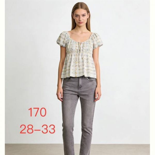 Джинсы NewJeans 170 l.grey