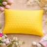 Подушка SunnyMood 50х70 см IDEIA с простёганным чехлом и молнией, гипоаллергенный наполнитель желтая