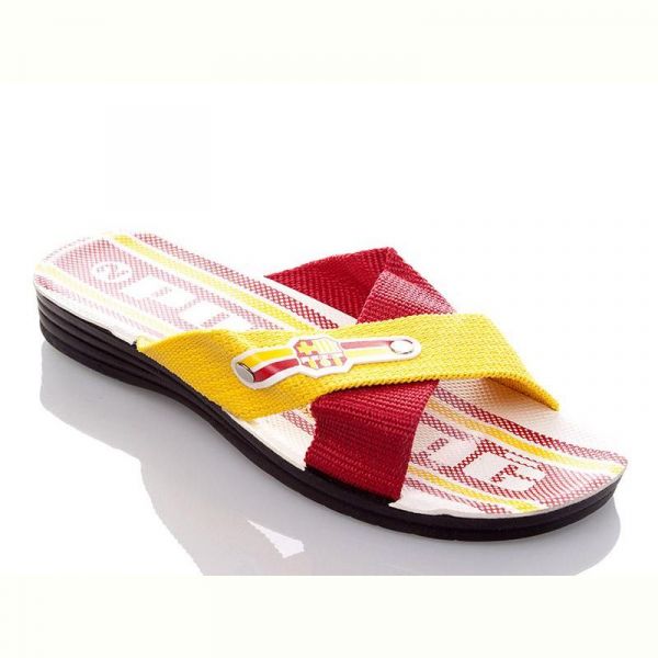 Шлепанцы Demur MBars yellow-red