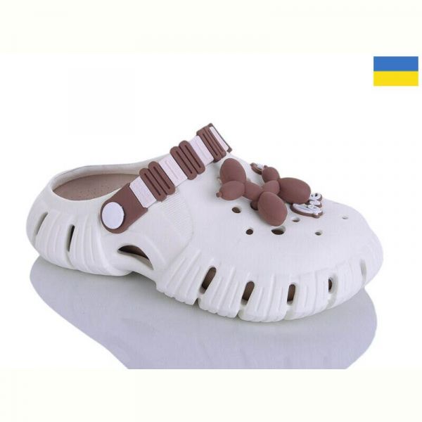 Кроксы Demur 6012 крем-мокко