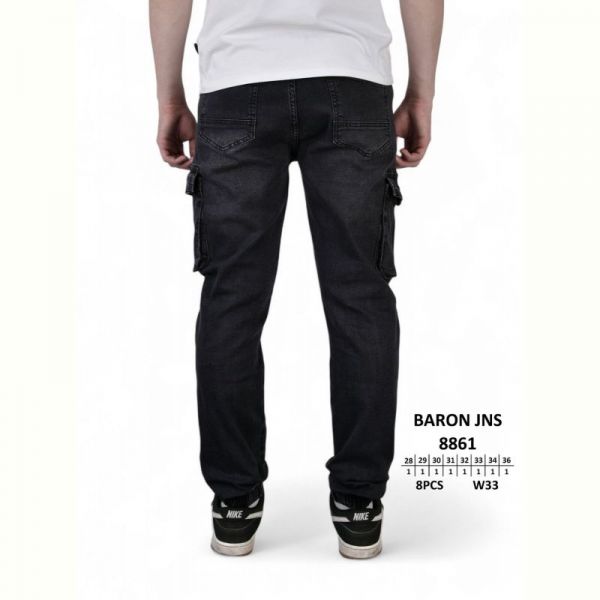 Джинсы God Baron 8861 black