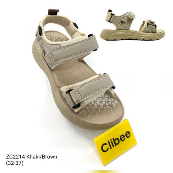 Босоножки Clibee Ap-ZC2214 Khaki-Brown