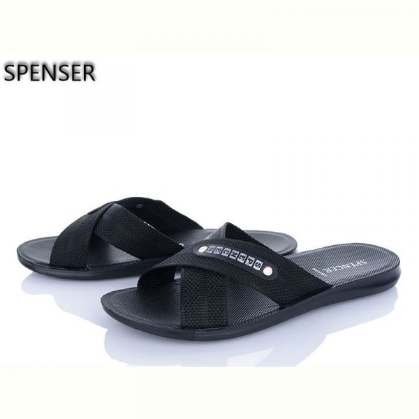 Шлепанцы Spencer 0301Б чорний батал
