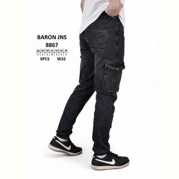 Джинсы God Baron 8867 black