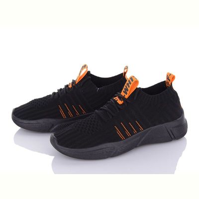 Кроссовки Violeta 185-1 black-orange