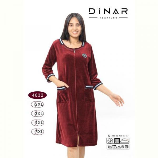 Халат Annet DO-D4632 wine