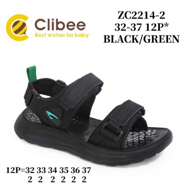 Босоножки Clibee ApB-ZC2214-2 Black-Green